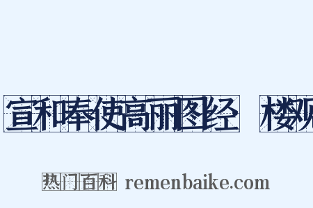 宣和奉使高丽图经·楼观是什么意思的图片